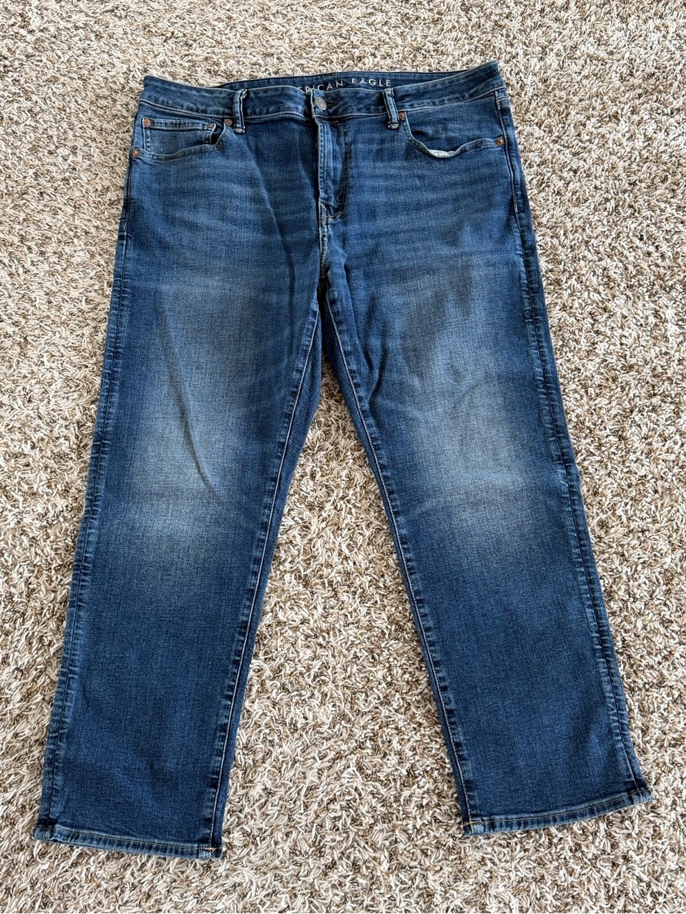 American Eagle Outfitters Men’s Relaxed Dark Blue Jeans